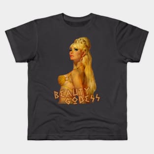 80s Greek Godess Vintage Beauty Girl Kids T-Shirt